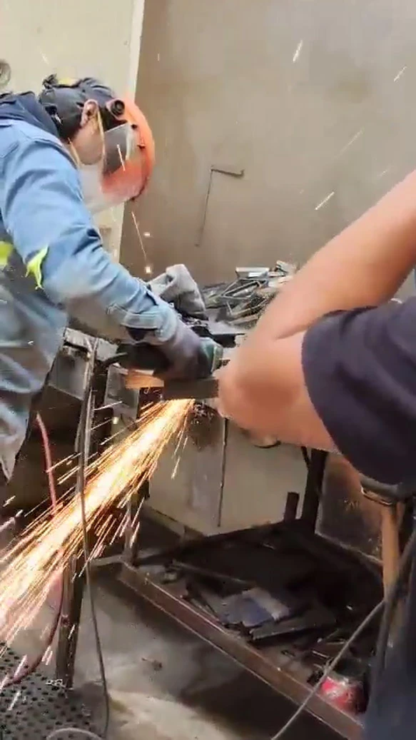 Cutting with protective mask