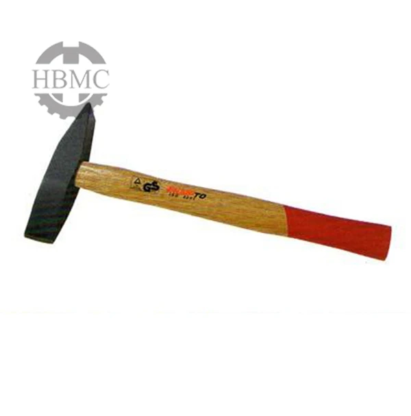 British type chiping hammer with wooden handle