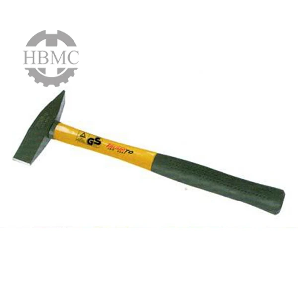 British type chipping hammer with fiberglass handle