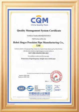 Occupational Health and Safety Management System Certificate