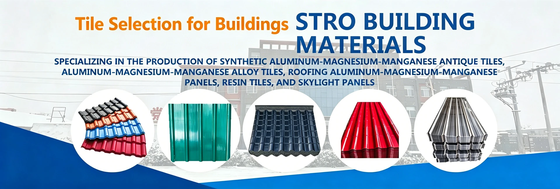 Manufacturer of Aluminum-Magnesium-Manganese Metal Roof Tiles